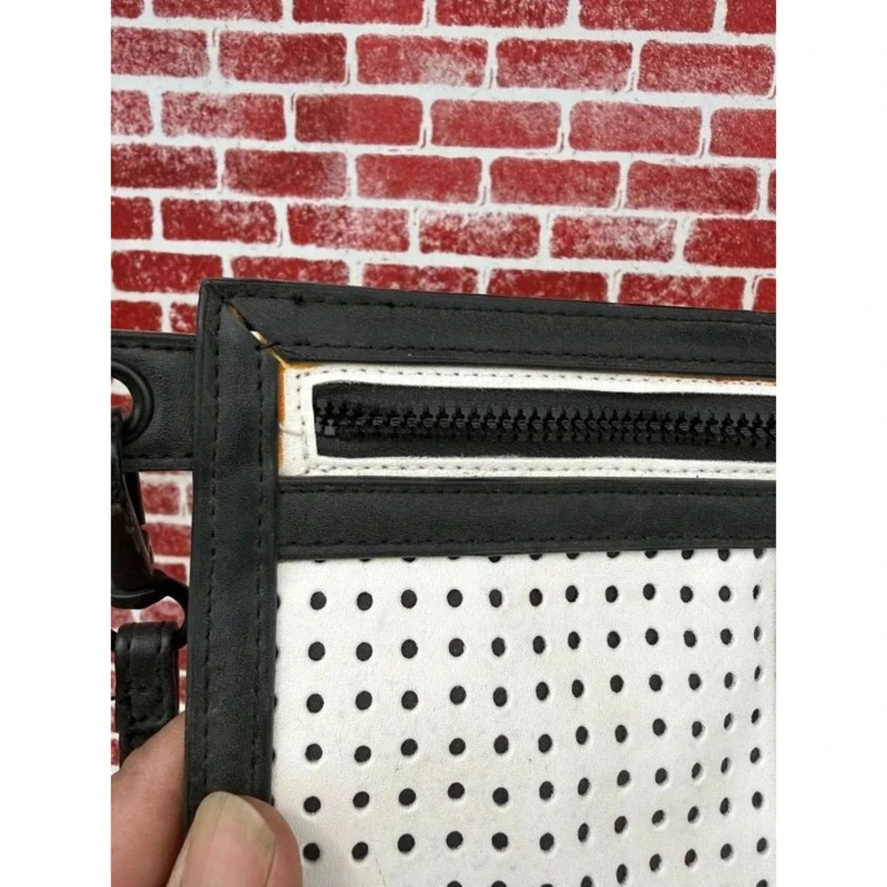 Mossimo Supply Co Black White Perforated Pencil Case Pouch